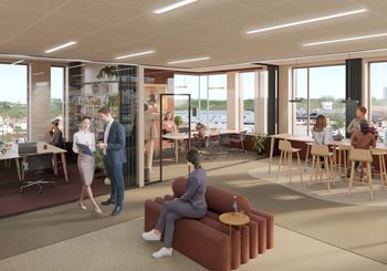 Ge ditt företag ett lyft i detta moderna kontor