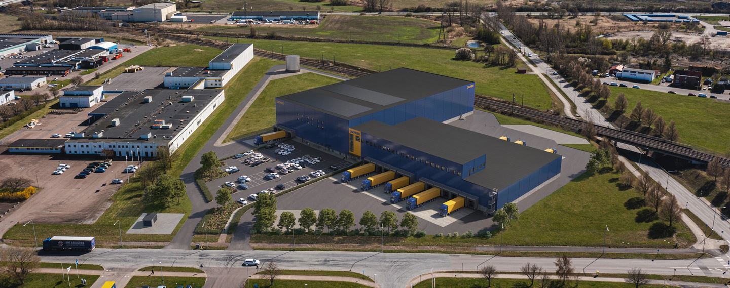 Areal photo of storage facility Bilrutan 5 in Helsingborg.