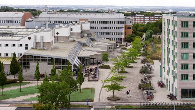 Drönarbild över Ideon i Lund