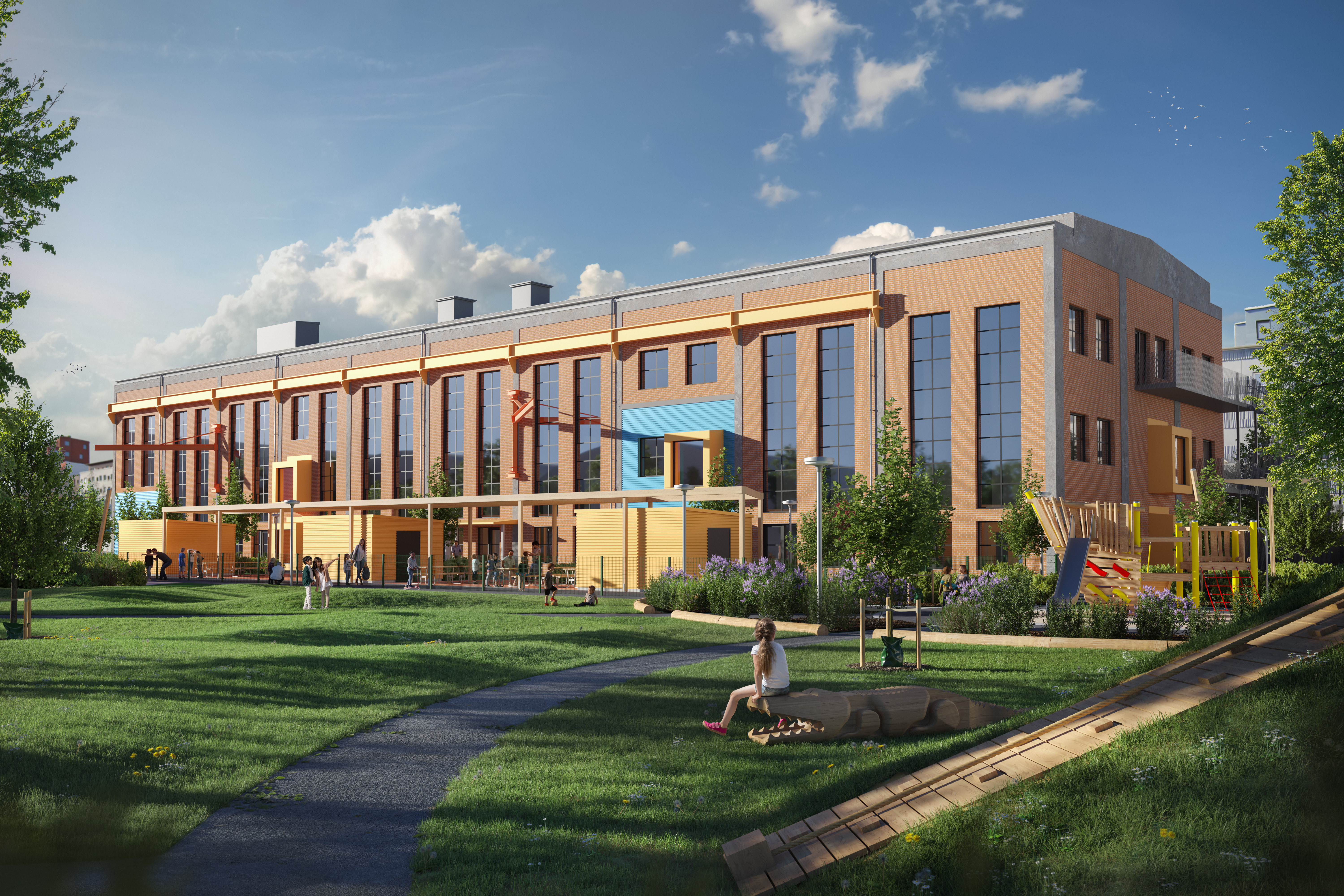 The Kranen 7 property, Motorhallarna, is being converted into a preschool.