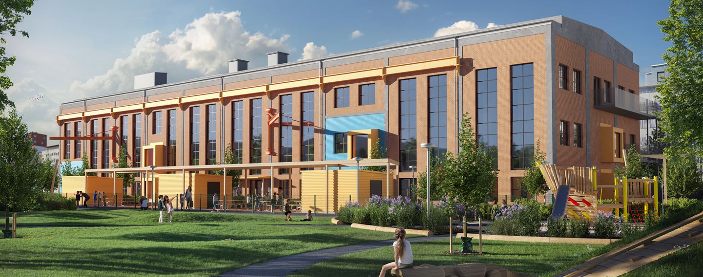 The Kranen 7 property, Motorhallarna, is being converted into a preschool.