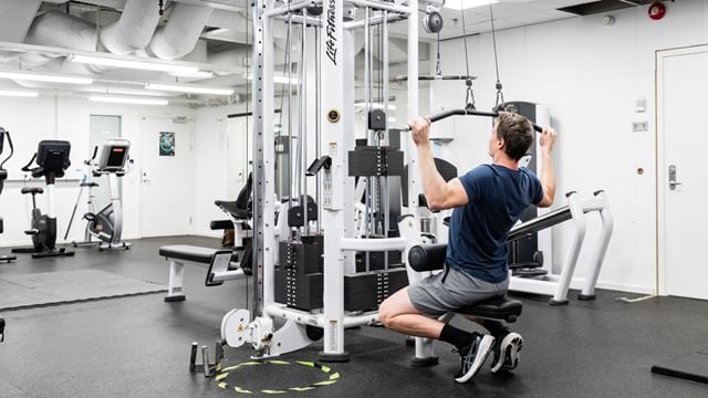 Gym i fastigheten Bricks i Lund