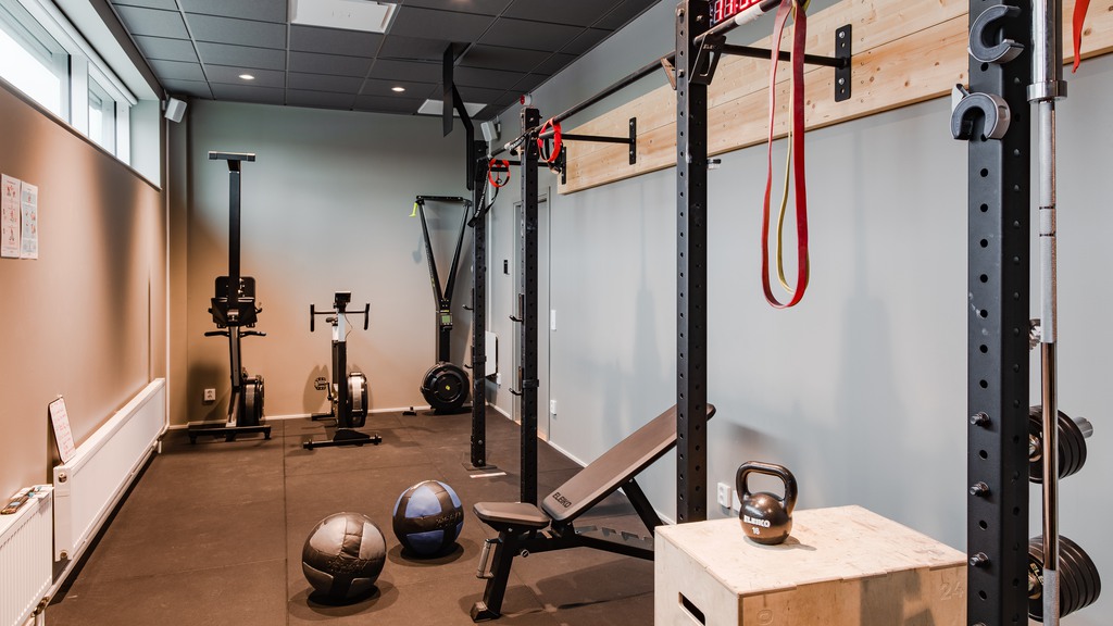 Gym i kontorsfastigheten på Hindbygården 7