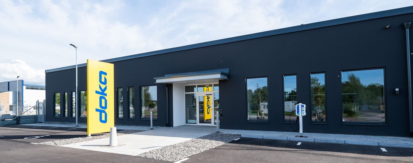 I Väla Norra uppför Wihlborgs nu en produktionsanläggning åt Doka.