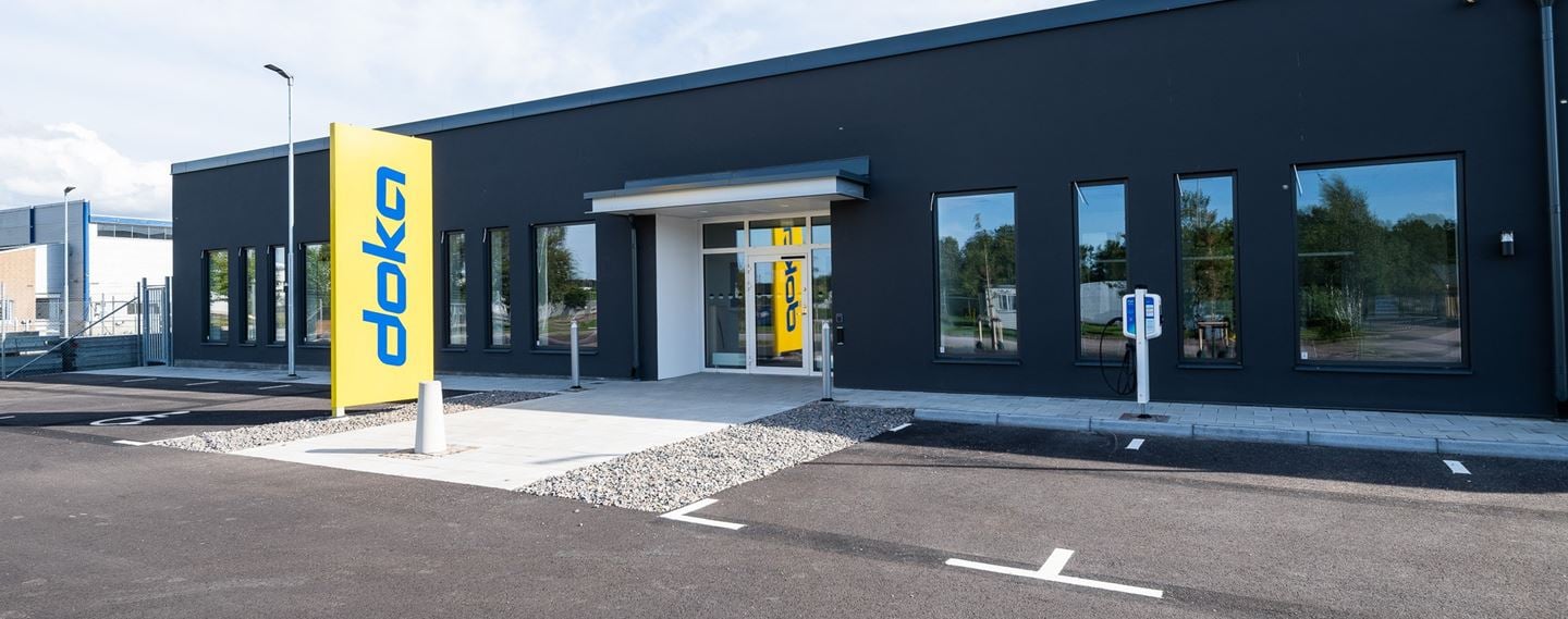 I Väla Norra uppför Wihlborgs nu en produktionsanläggning åt Doka.