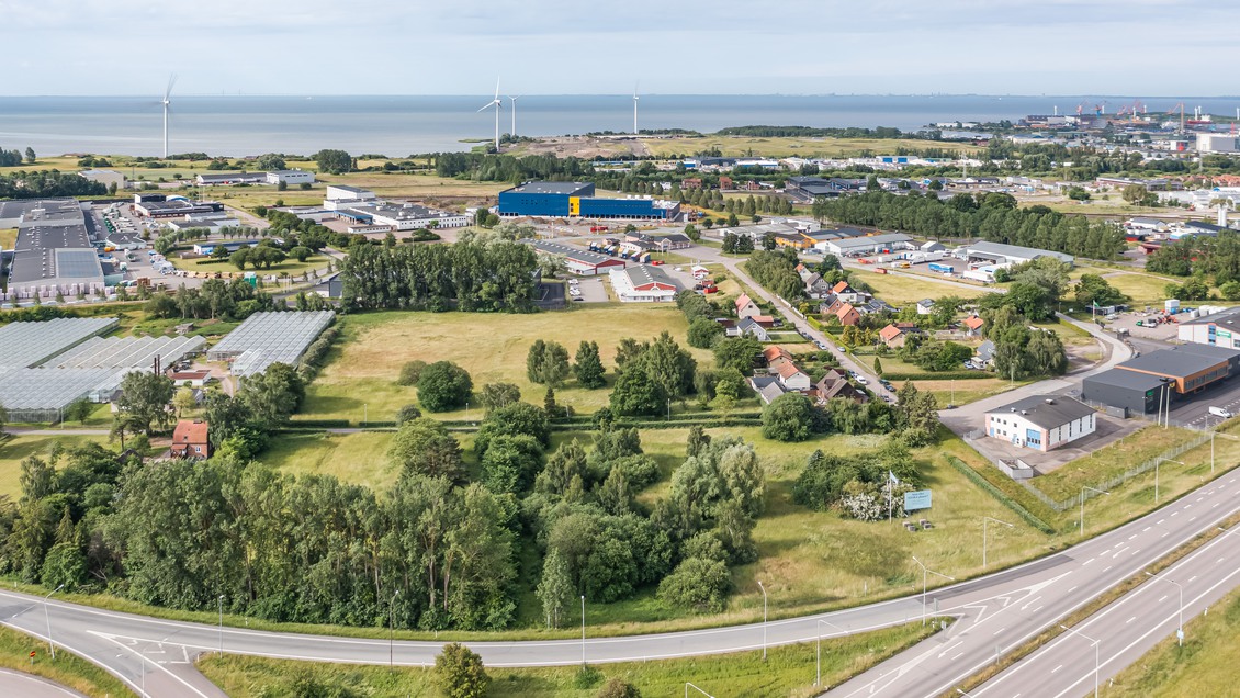 Överblick på mark för ny lokal