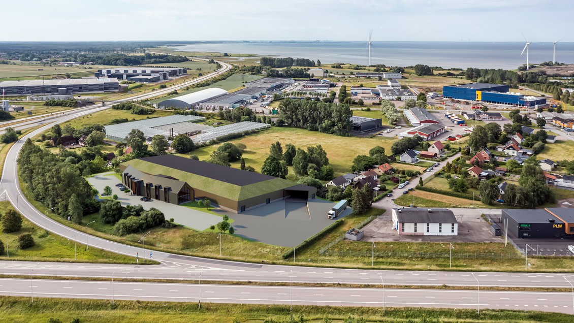 Överblcik till på mark till möjlig fastighet 