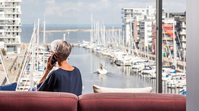 Utsikten från kontoret i Dockan