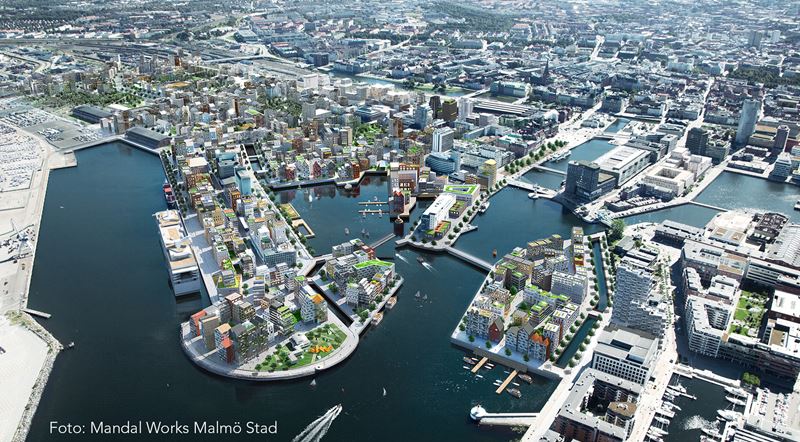 Utbyggnaden av Nyhamnen ska ta city till havet