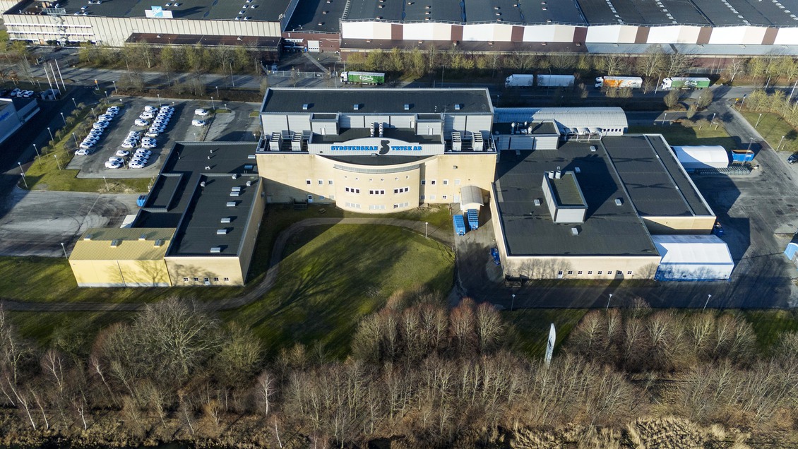 Illustration av logistikfastigheten Stenåldern 7 i Fosie 