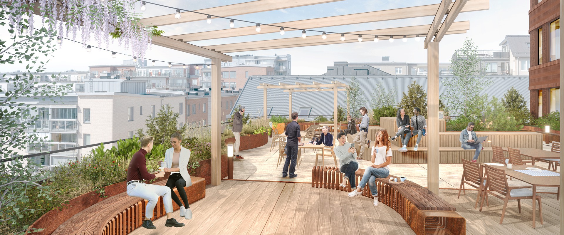 Attraktiv lokal med tillgång till två utemiljöer 