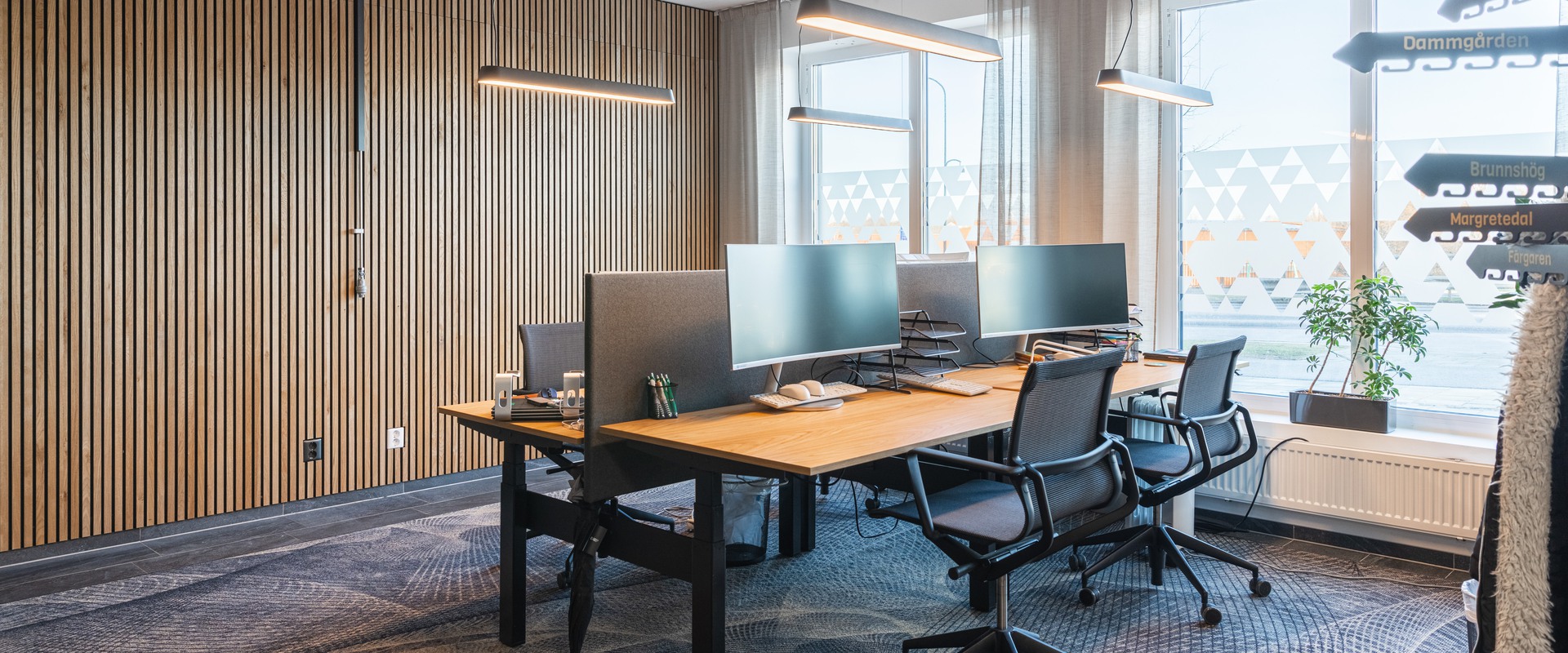 Låt arbetsglädjen flöda i denna inbjudande lokal