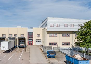 Lager med lasthus i södra Helsingborg