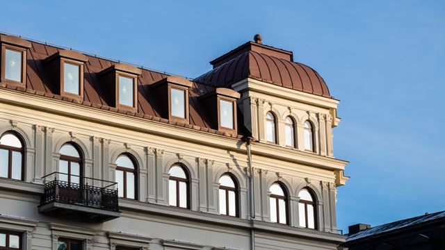 Sveas vackra fasad.