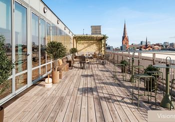 Kontorslokal med egen takterrass