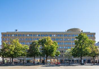 Centralt kontor vid Drottningtorget i Malmö