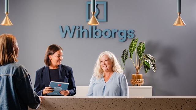 When you step into Wihlborgs, you are greeted by a welcoming reception