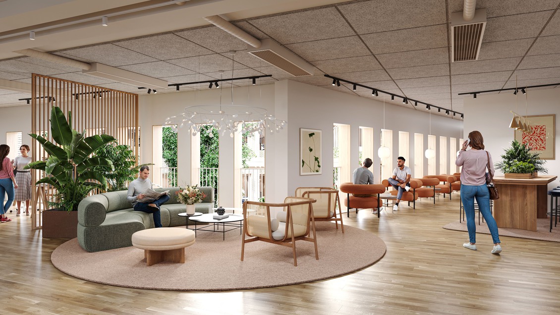 Interiör Von Conow i Malmö, renderad bild