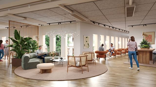 Interiör Von Conow i Malmö, renderad bild