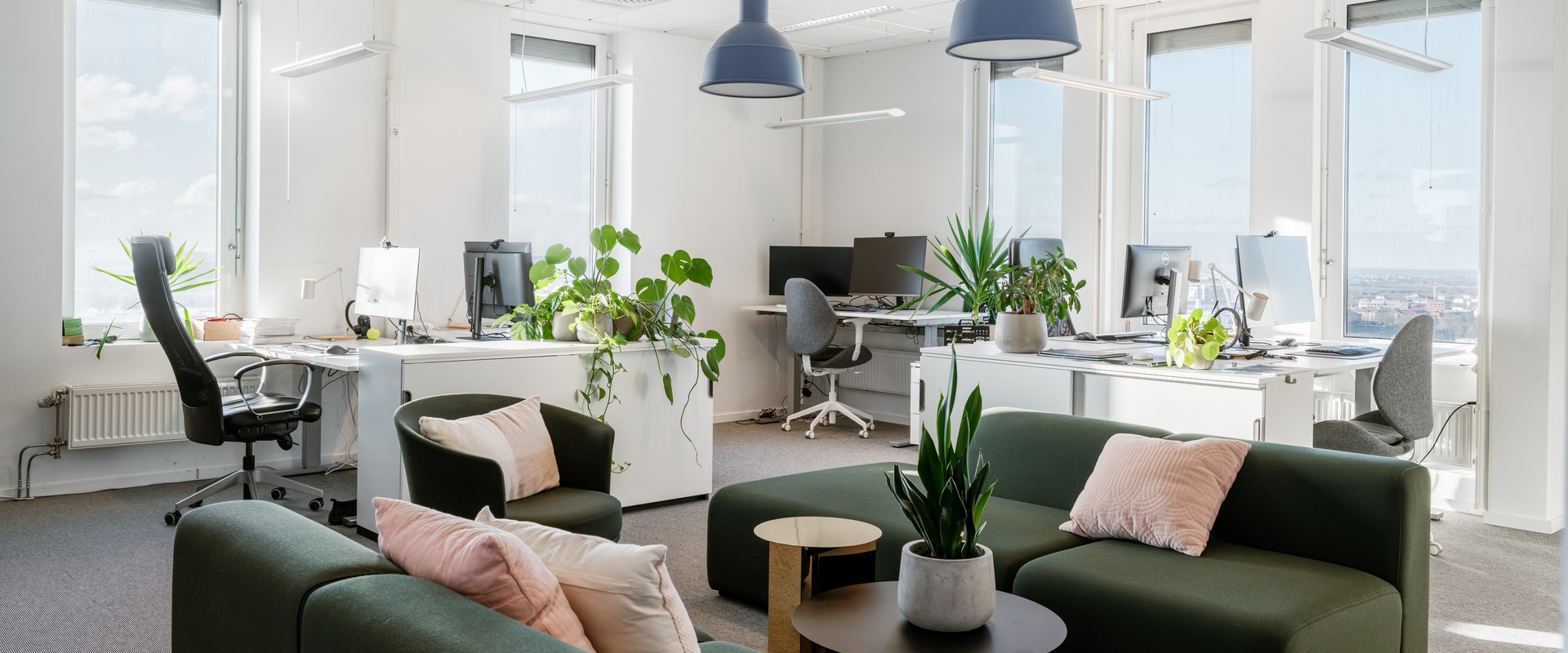 Spektakulär utsikt från plan 15 i Ideon Gateway