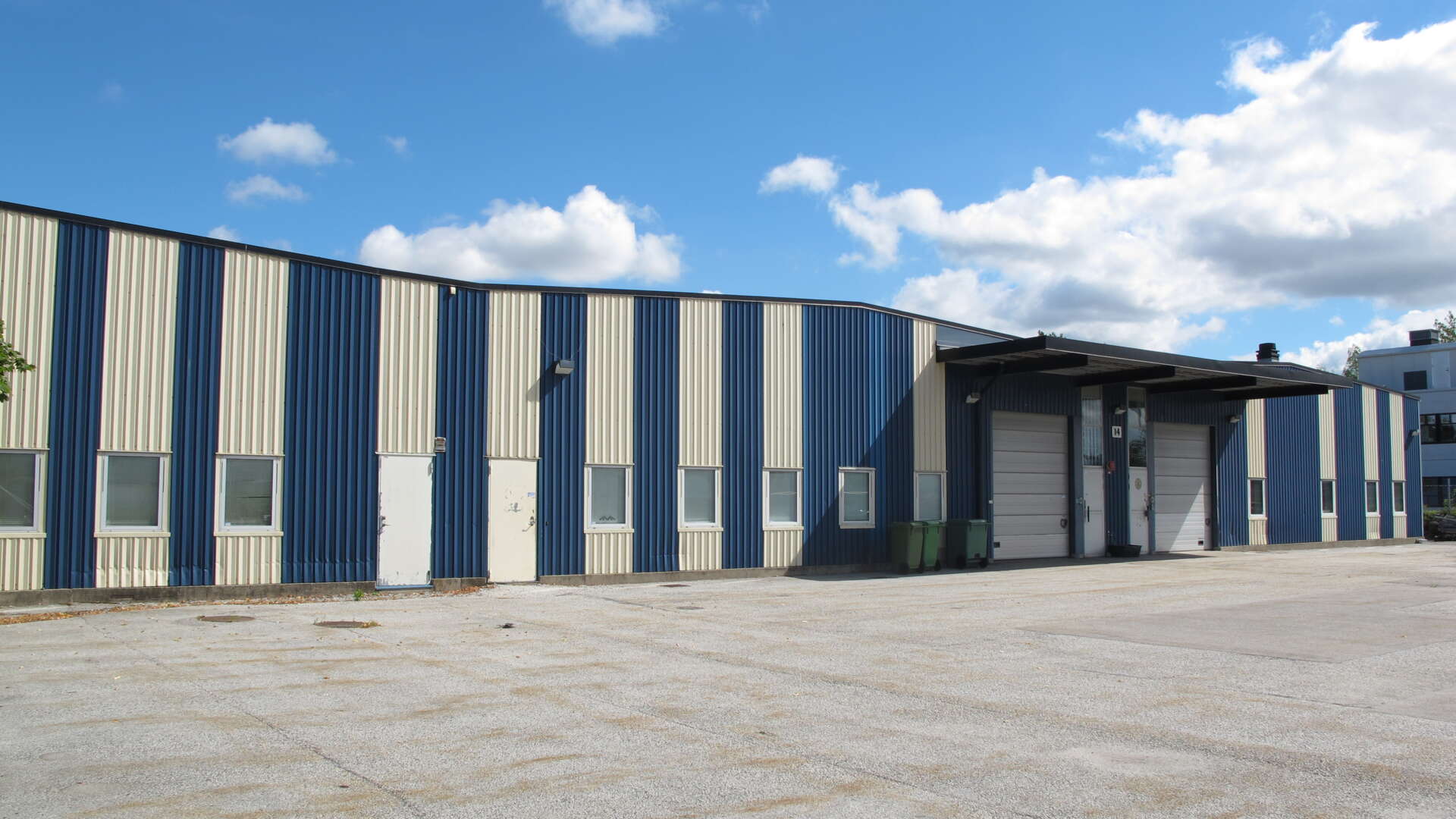 Skiffern 2, lagerfastighet med kontor på Skiffervägen 14 i Gastelyckan, Lund.