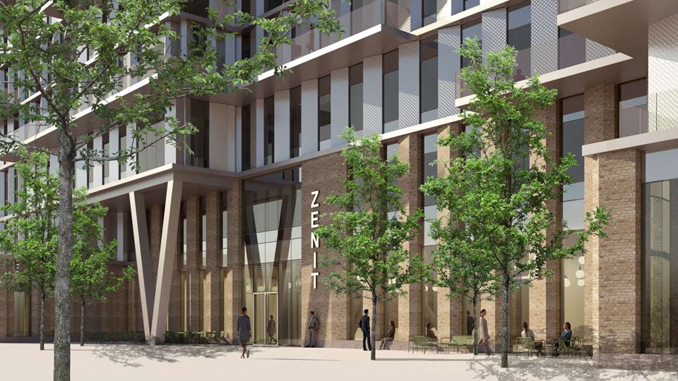 Zenit, modern fastighet med lokaler för kontor och butik på Ideongatan 1 på Ideon Science Park i Lund.