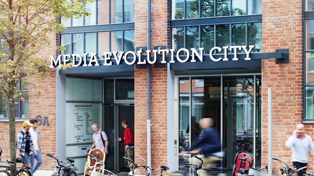 Media Evolution City in Malmö, a creative space for media companies.