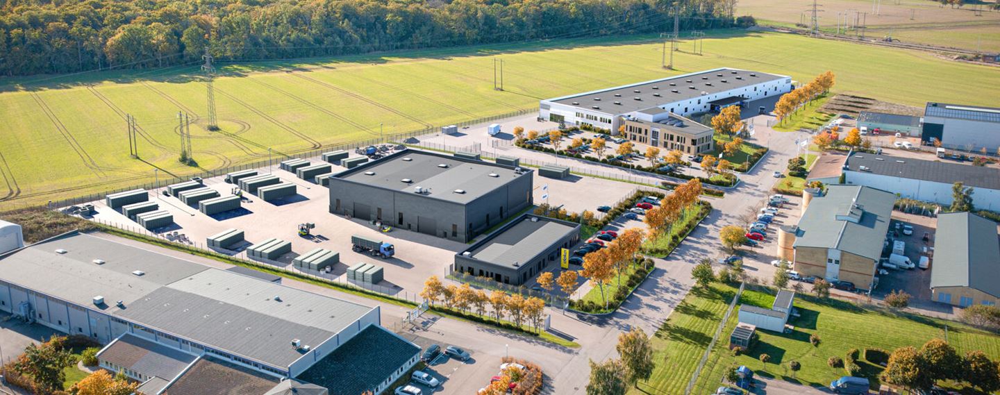 I Väla Norra uppför Wihlborgs nu en produktionsanläggning åt Doka.