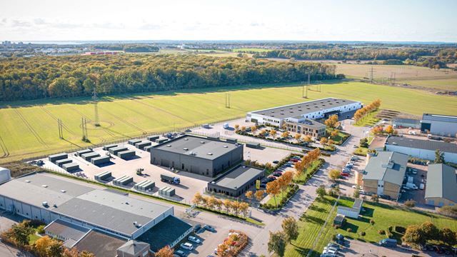 Modern facility in Helsingborg of a total of 2,240 m² for Doka Sweden.