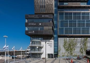 Kontor på Helsingborg C med vy över sundet