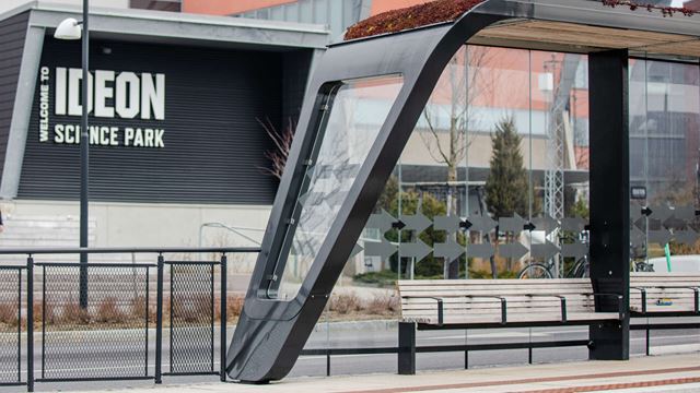 Spårvagnshållplatsen Telefonplan på Ideon.