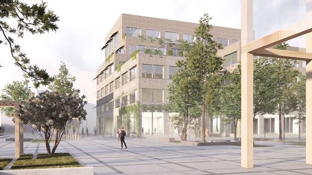 Visionsbild av fastigheten Spektra på Ideon.