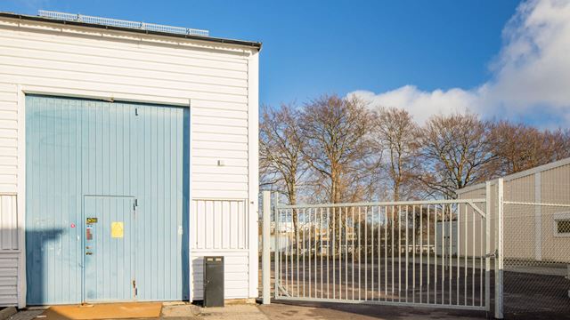 Lastport in till industrilokalen Balken 7 i Limhamn.