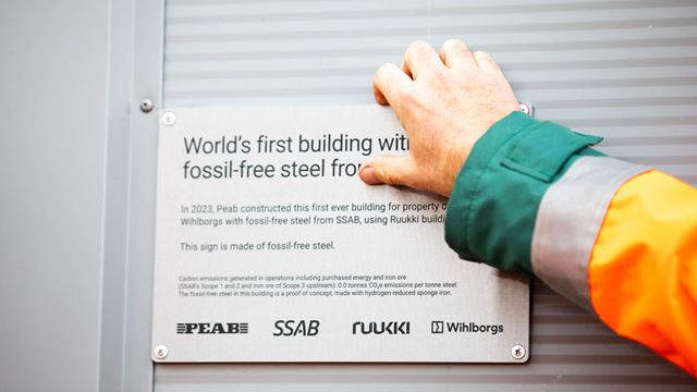 Världens första byggnad i fossilfritt stål
